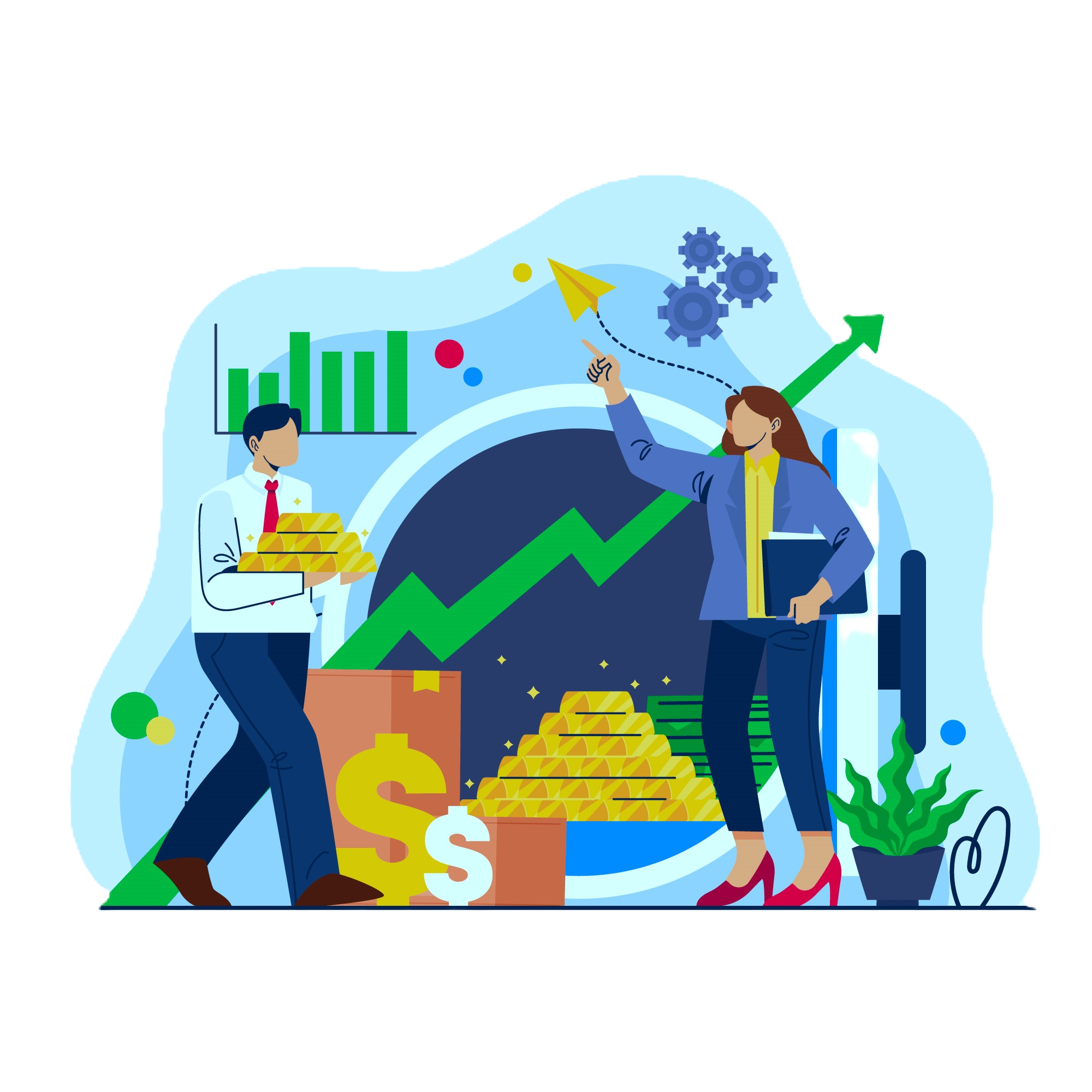 Digital investment dashboard with commodity charts and analytics